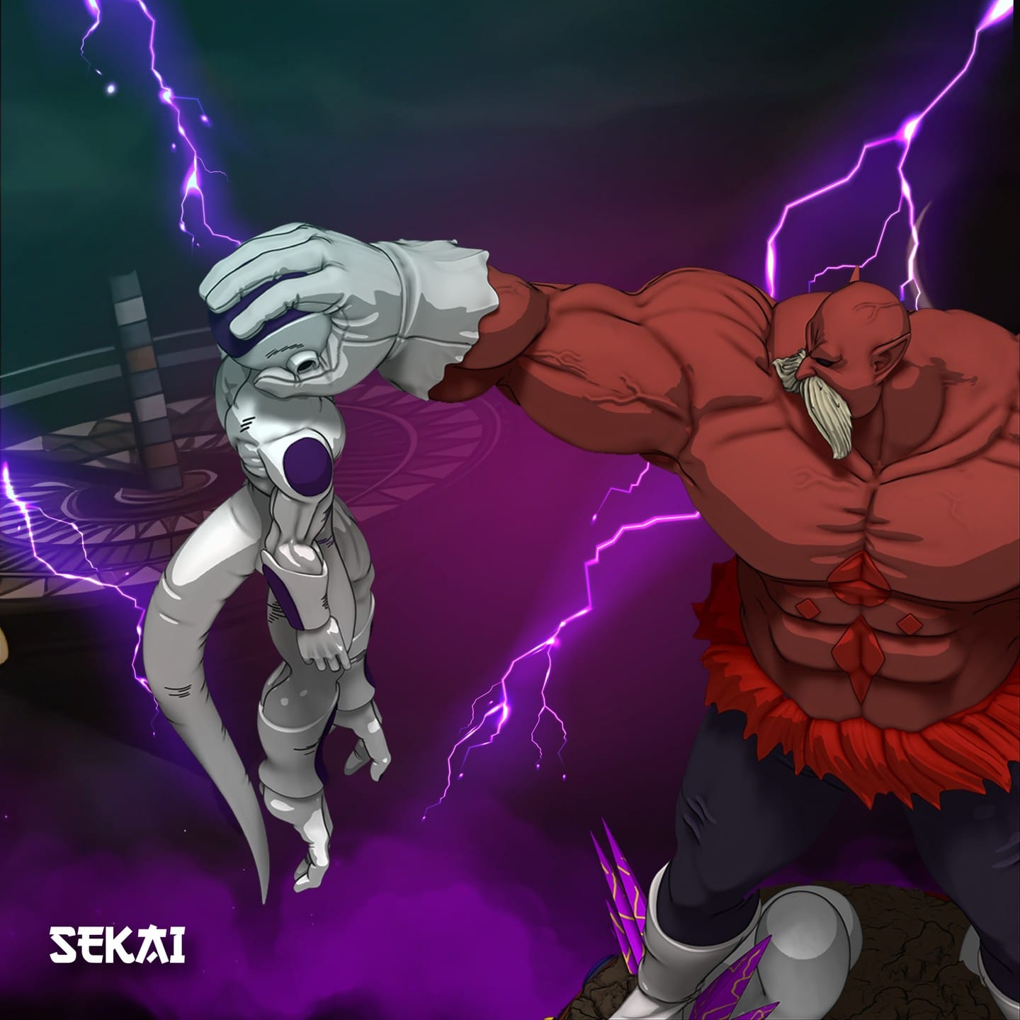 P站图纸印象馆 Sekai 龙珠 托破对弗利萨 Sekai 龙珠 托破对弗利萨