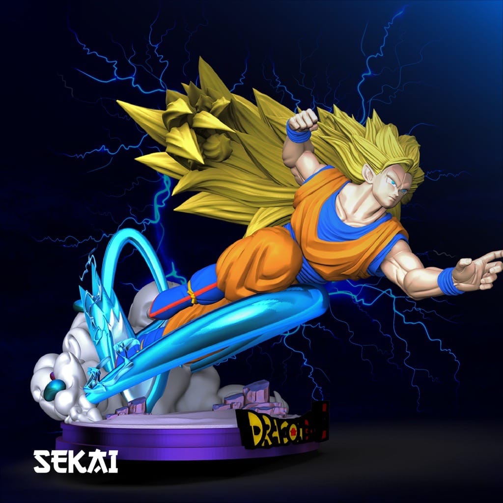 P站图纸印象馆 Sekai 龙珠 悟空对邪念波 Sekai 龙珠 悟空对邪念波