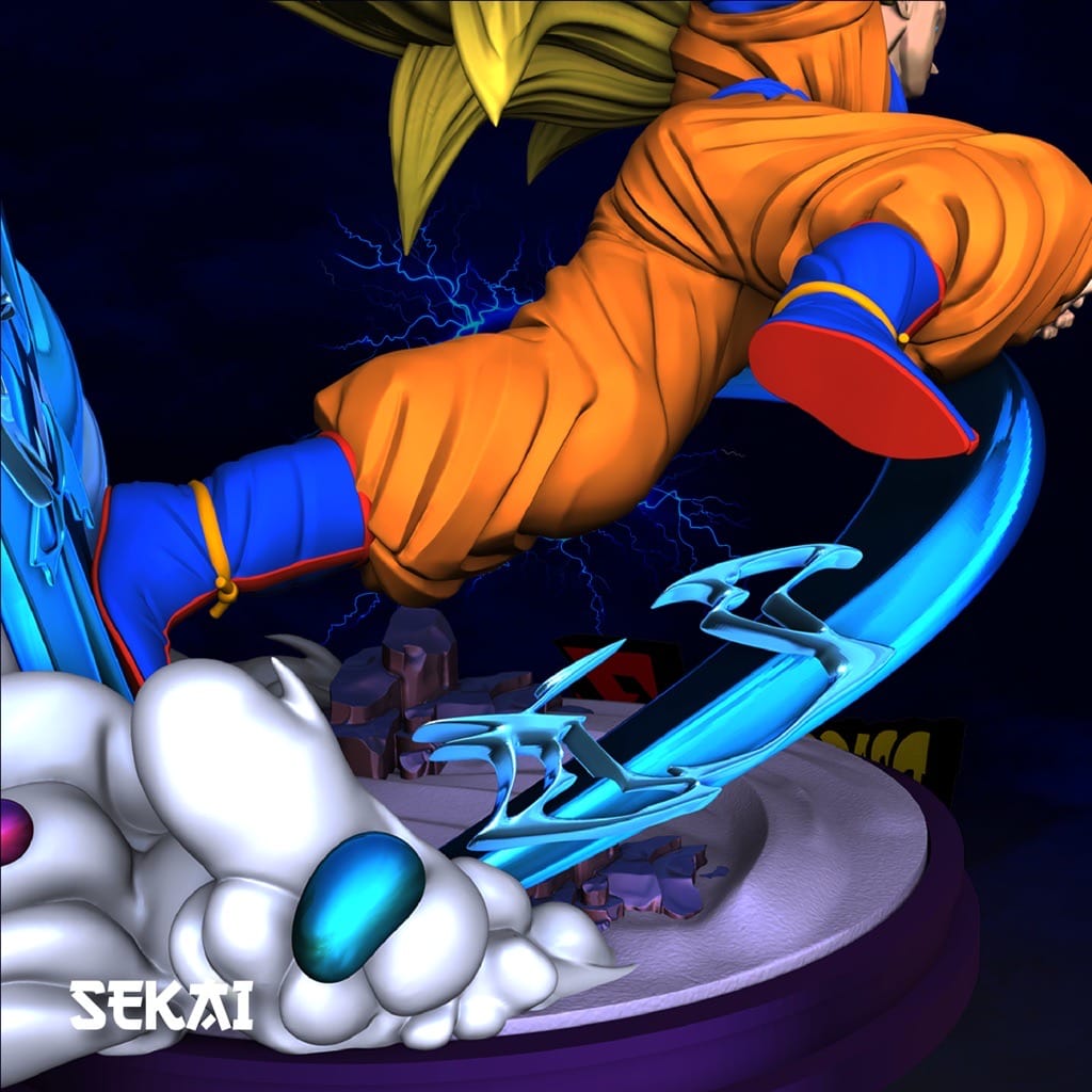 P站图纸印象馆 Sekai 龙珠 悟空对邪念波 Sekai 龙珠 悟空对邪念波