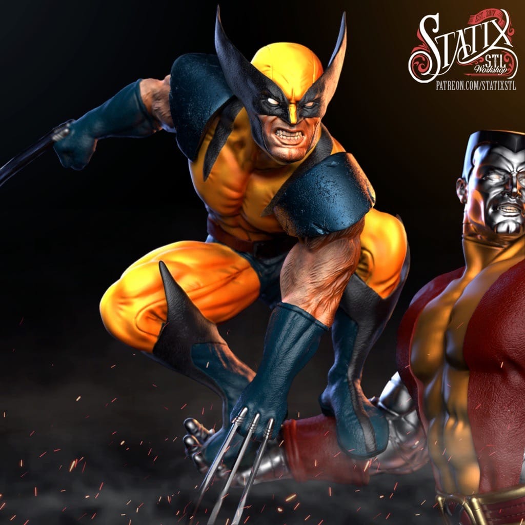 P站图纸印象馆 STATIX 漫威 钢力士和金刚狼 STATIX 漫威 钢力士和金刚狼