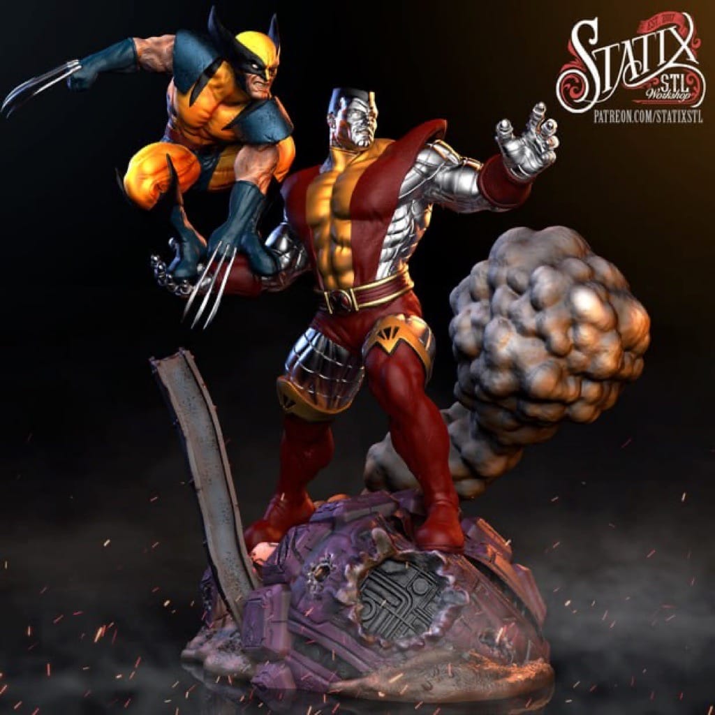 P站图纸印象馆 STATIX 漫威 钢力士和金刚狼 STATIX 漫威 钢力士和金刚狼