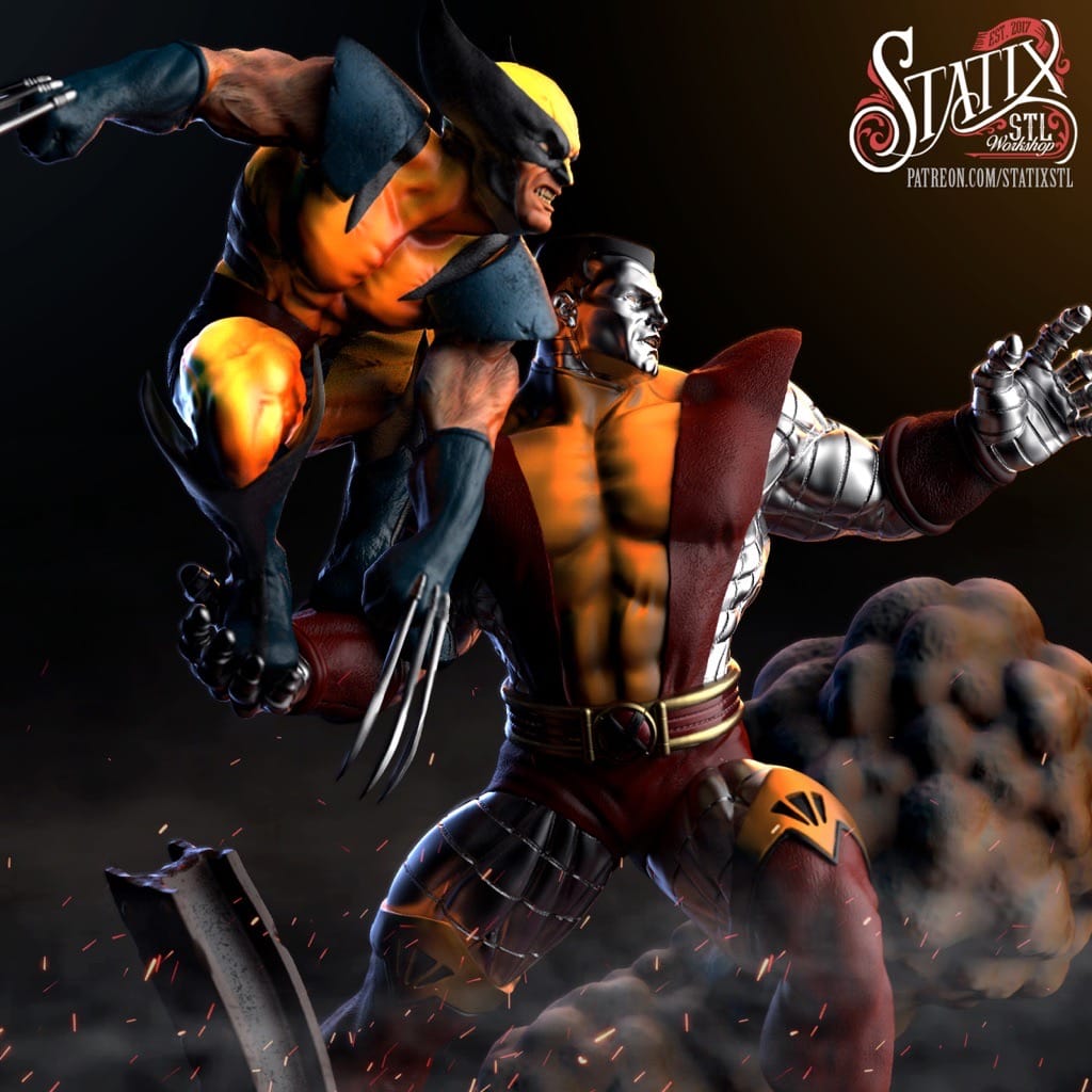 P站图纸印象馆 STATIX 漫威 钢力士和金刚狼 STATIX 漫威 钢力士和金刚狼