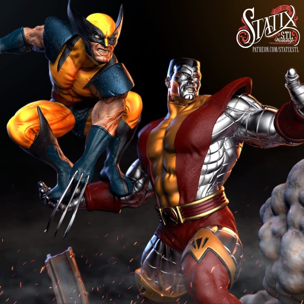 P站图纸印象馆 STATIX 漫威 钢力士和金刚狼 STATIX 漫威 钢力士和金刚狼