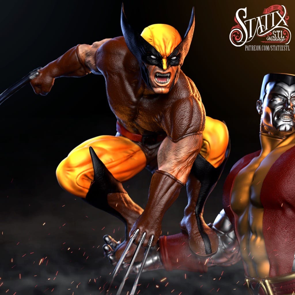 P站图纸印象馆 STATIX 漫威 钢力士和金刚狼 STATIX 漫威 钢力士和金刚狼