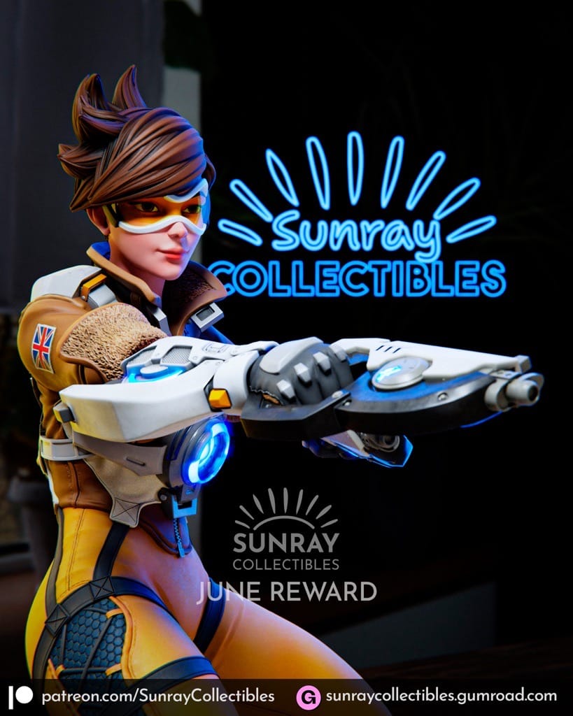 P站图纸印象馆 Sunray Collectibles 守望先锋 猎空 Sunray Collectibles 守望先锋 猎空