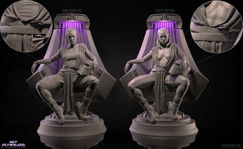 P站图纸印象馆 Vx-Labs 星球大战 蕾伊 Vx-Labs 星球大战 蕾伊