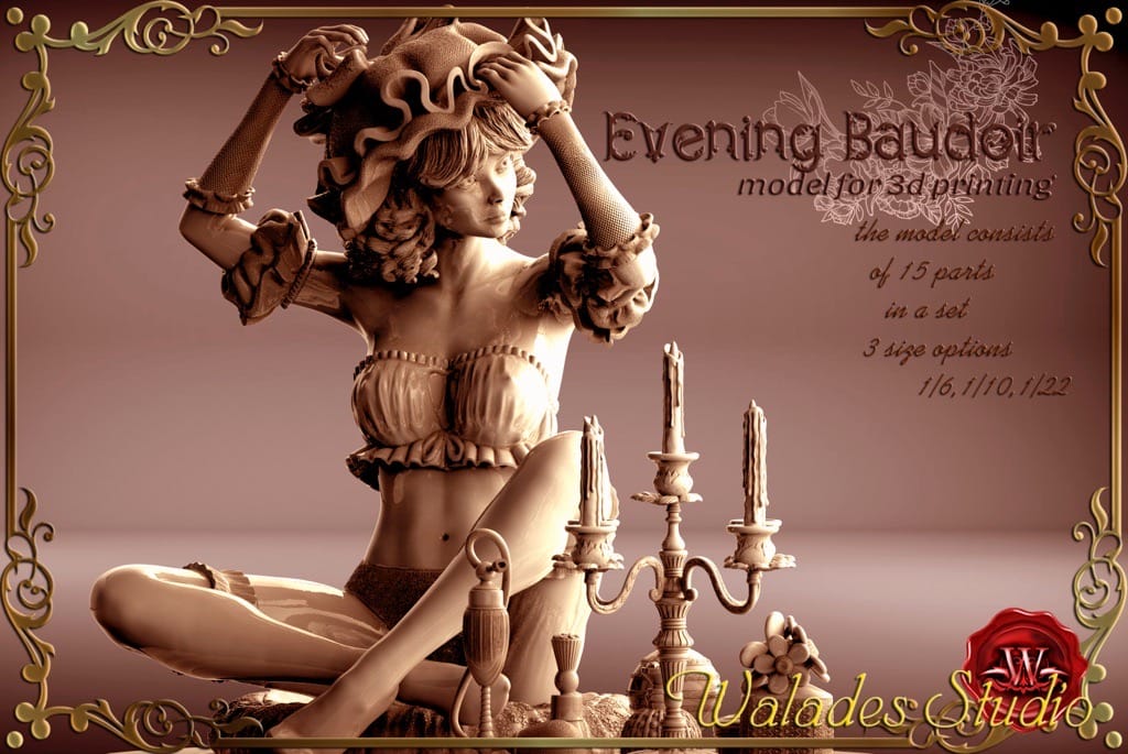 P站图纸印象馆 Walades 晚间闺房 Walades 晚间闺房