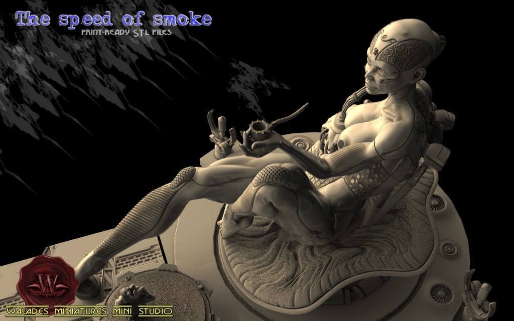 P站图纸印象馆 Walades 烟雾中的女人 Walades 烟雾中的女人