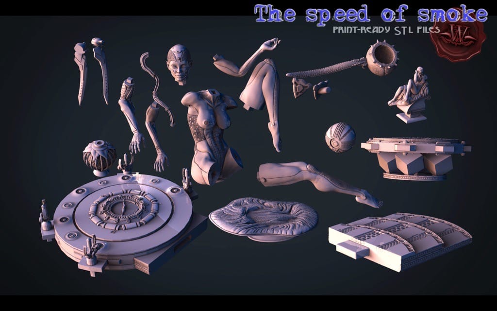 P站图纸印象馆 Walades 烟雾中的女人 Walades 烟雾中的女人