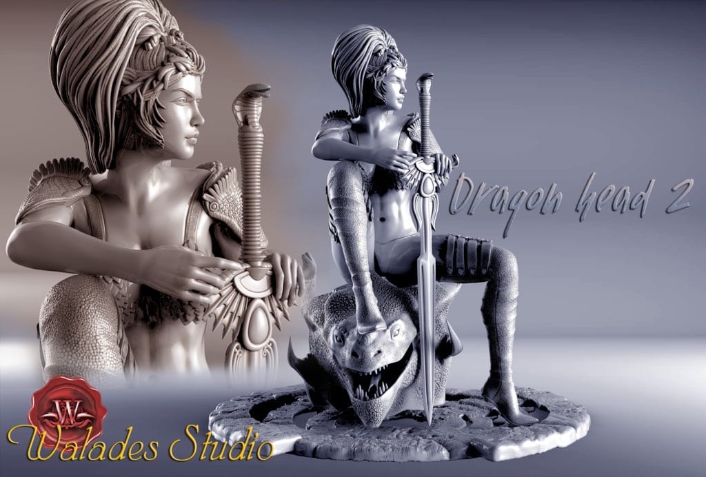 P站图纸印象馆 Walades 屠龙女战士 Walades 屠龙女战士