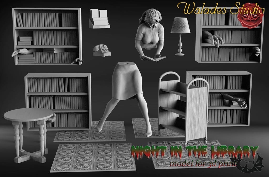 P站图纸印象馆 Walades 深夜图书馆 Walades 深夜图书馆