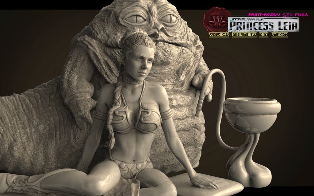 P站图纸印象馆 Walades 星球大战 莱娅公主和贾巴大帝 Walades 星球大战 莱娅公主和贾巴大帝