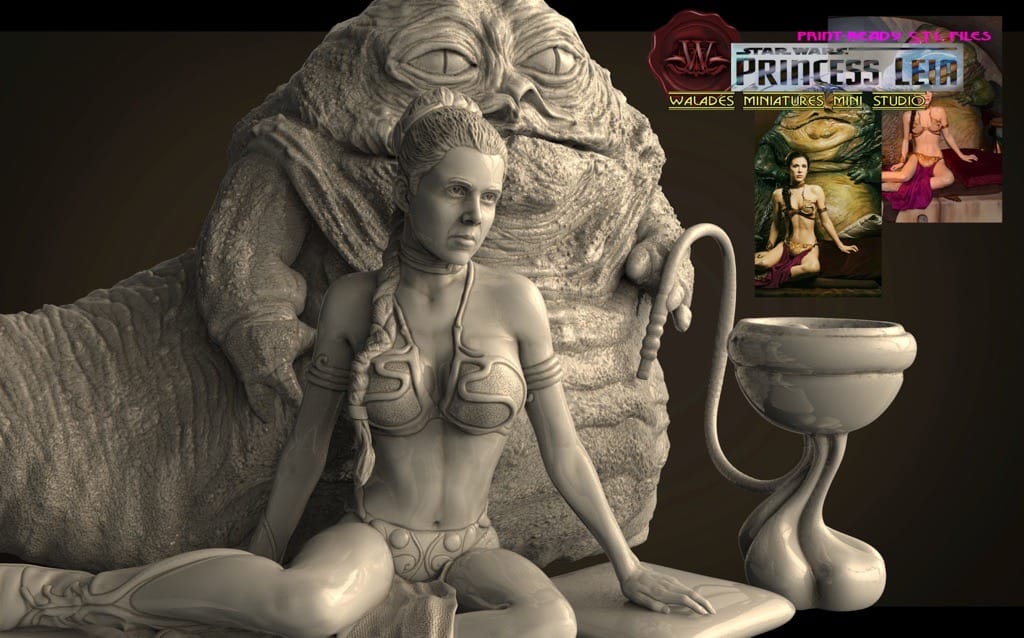 P站图纸印象馆 Walades 星球大战 莱娅公主和贾巴大帝 Walades 星球大战 莱娅公主和贾巴大帝