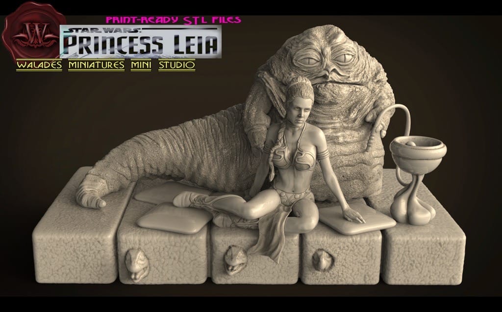 P站图纸印象馆 Walades 星球大战 莱娅公主和贾巴大帝 Walades 星球大战 莱娅公主和贾巴大帝