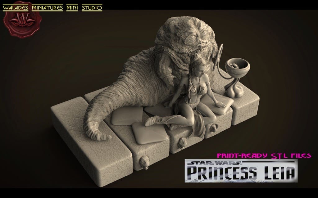 P站图纸印象馆 Walades 星球大战 莱娅公主和贾巴大帝 Walades 星球大战 莱娅公主和贾巴大帝