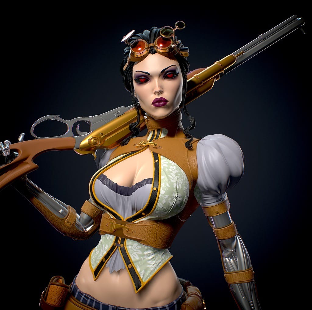 P站图纸印象馆 Yan H 机械女郎 Yan H 机械女郎