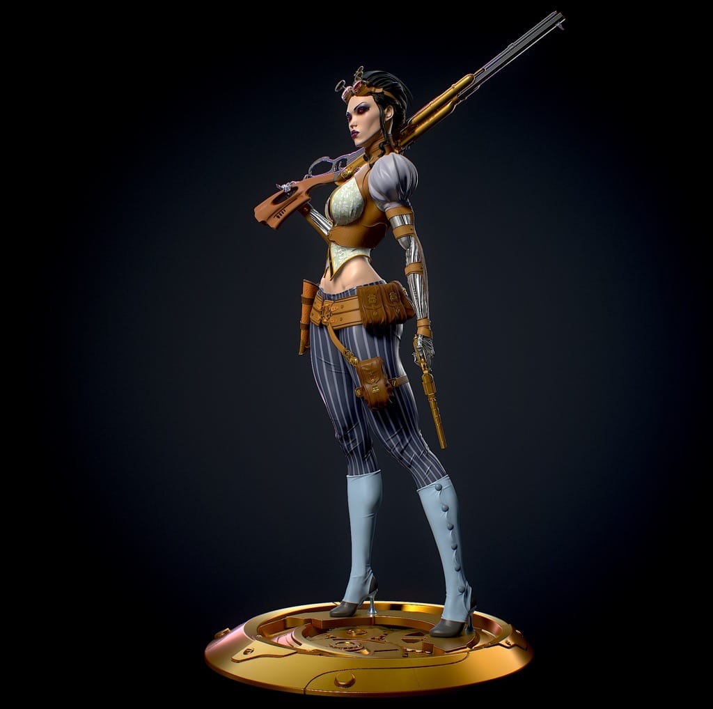 P站图纸印象馆 Yan H 机械女郎 Yan H 机械女郎