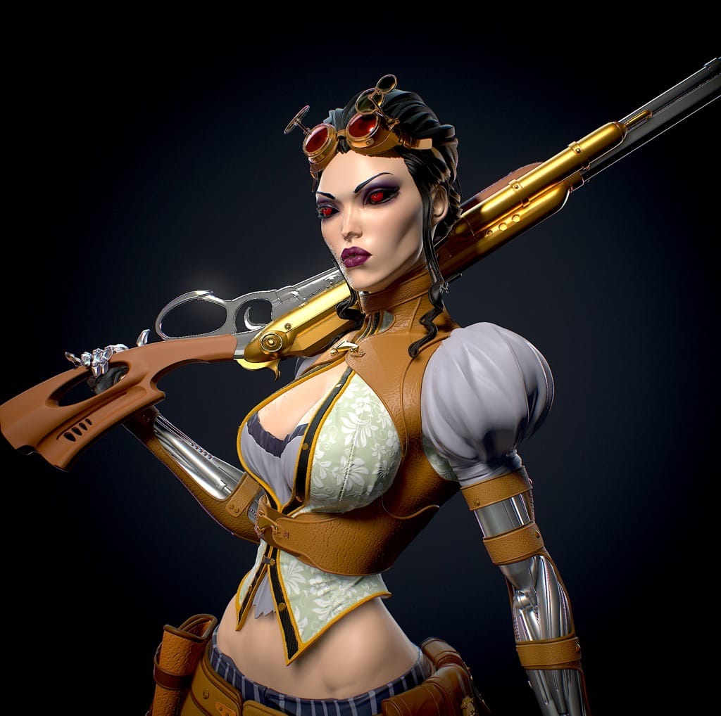 P站图纸印象馆 Yan H 机械女郎 Yan H 机械女郎