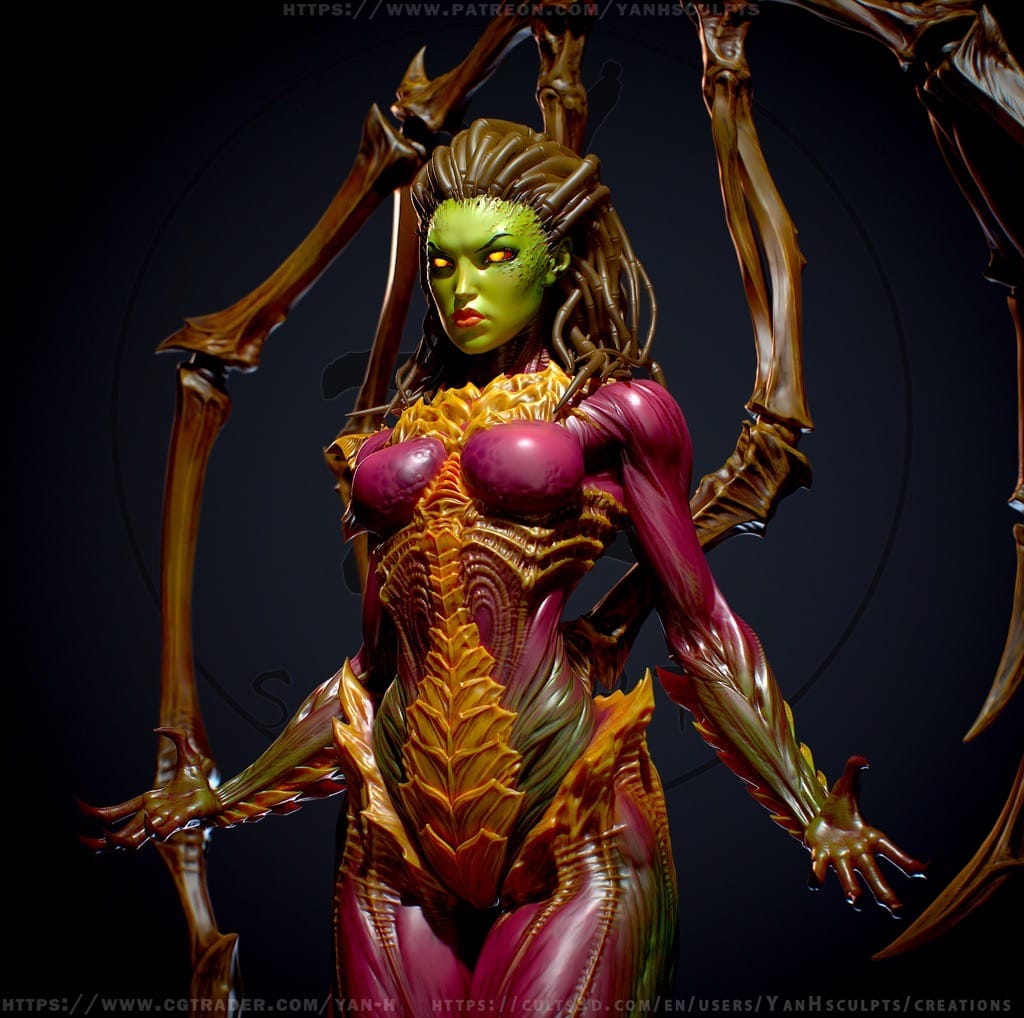 P站图纸印象馆 Yan H 星际争霸 莎拉·凯瑞甘 Yan H 星际争霸 莎拉·凯瑞甘