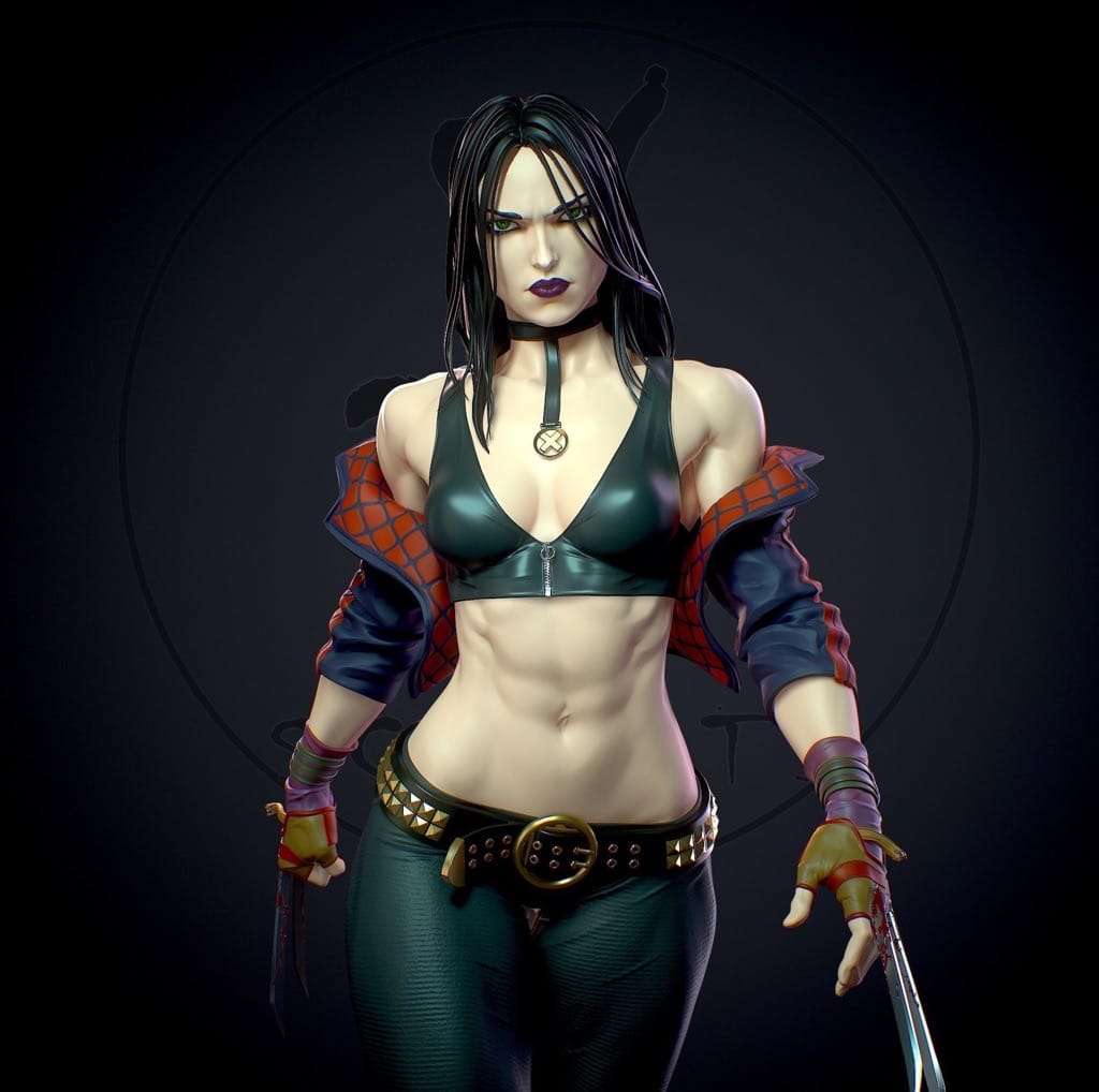 P站图纸印象馆 Yan H 漫威 克隆人X23 Yan H 漫威 克隆人X23