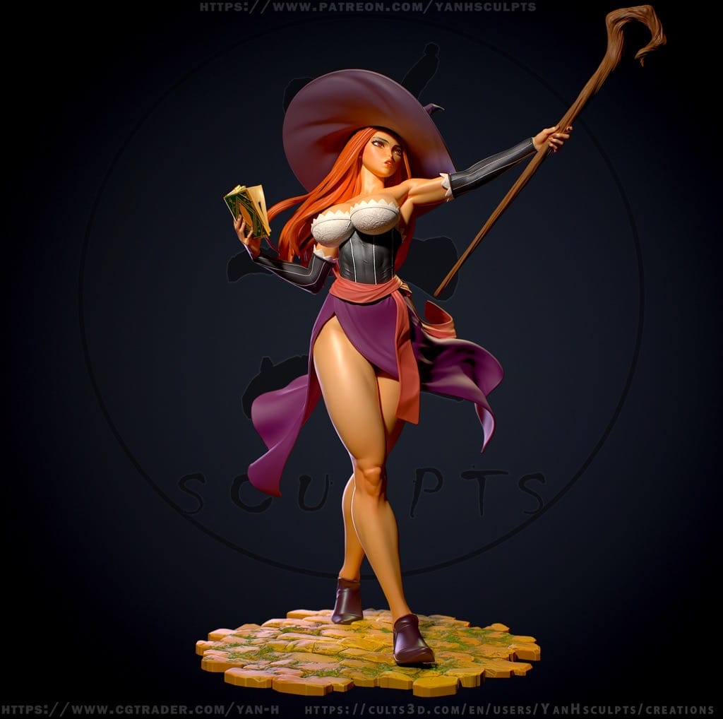 P站图纸印象馆 Yan H 龙之皇冠 女巫 Yan H 龙之皇冠 女巫