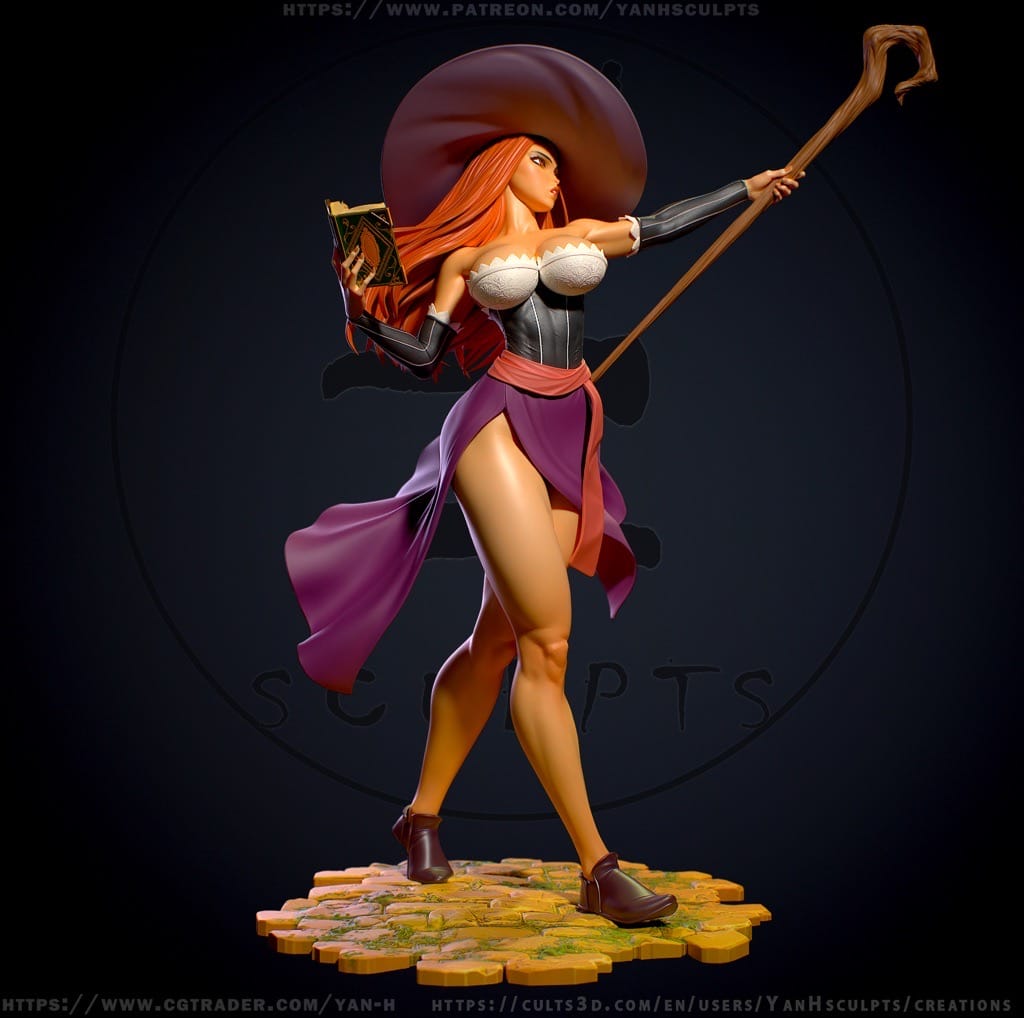 P站图纸印象馆 Yan H 龙之皇冠 女巫 Yan H 龙之皇冠 女巫