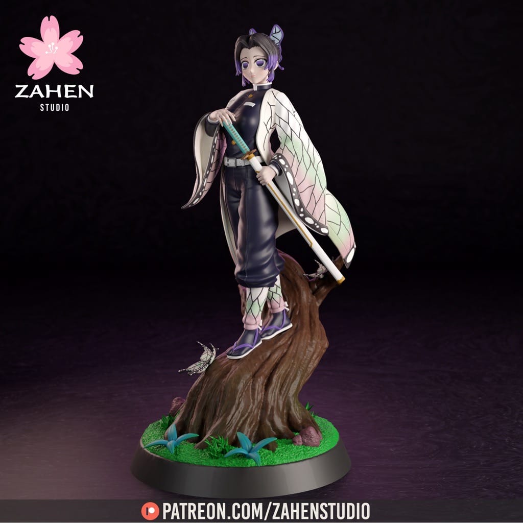 P站图纸印象馆 鬼灭之刃 蝴蝶忍 鬼灭之刃 蝴蝶忍