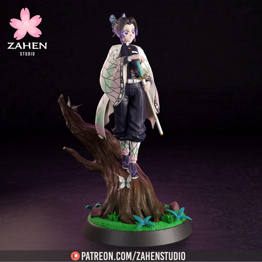 P站图纸印象馆 鬼灭之刃 蝴蝶忍 鬼灭之刃 蝴蝶忍