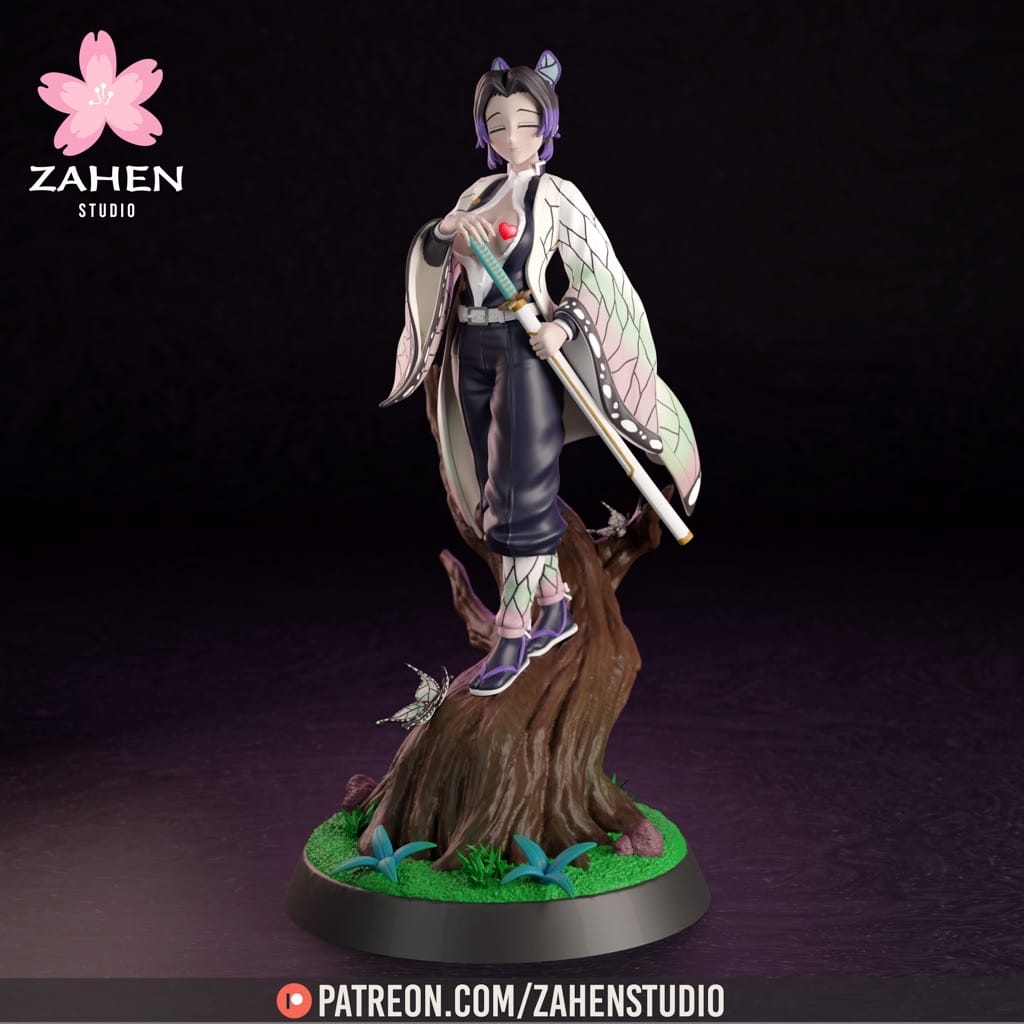 P站图纸印象馆 鬼灭之刃 蝴蝶忍 鬼灭之刃 蝴蝶忍