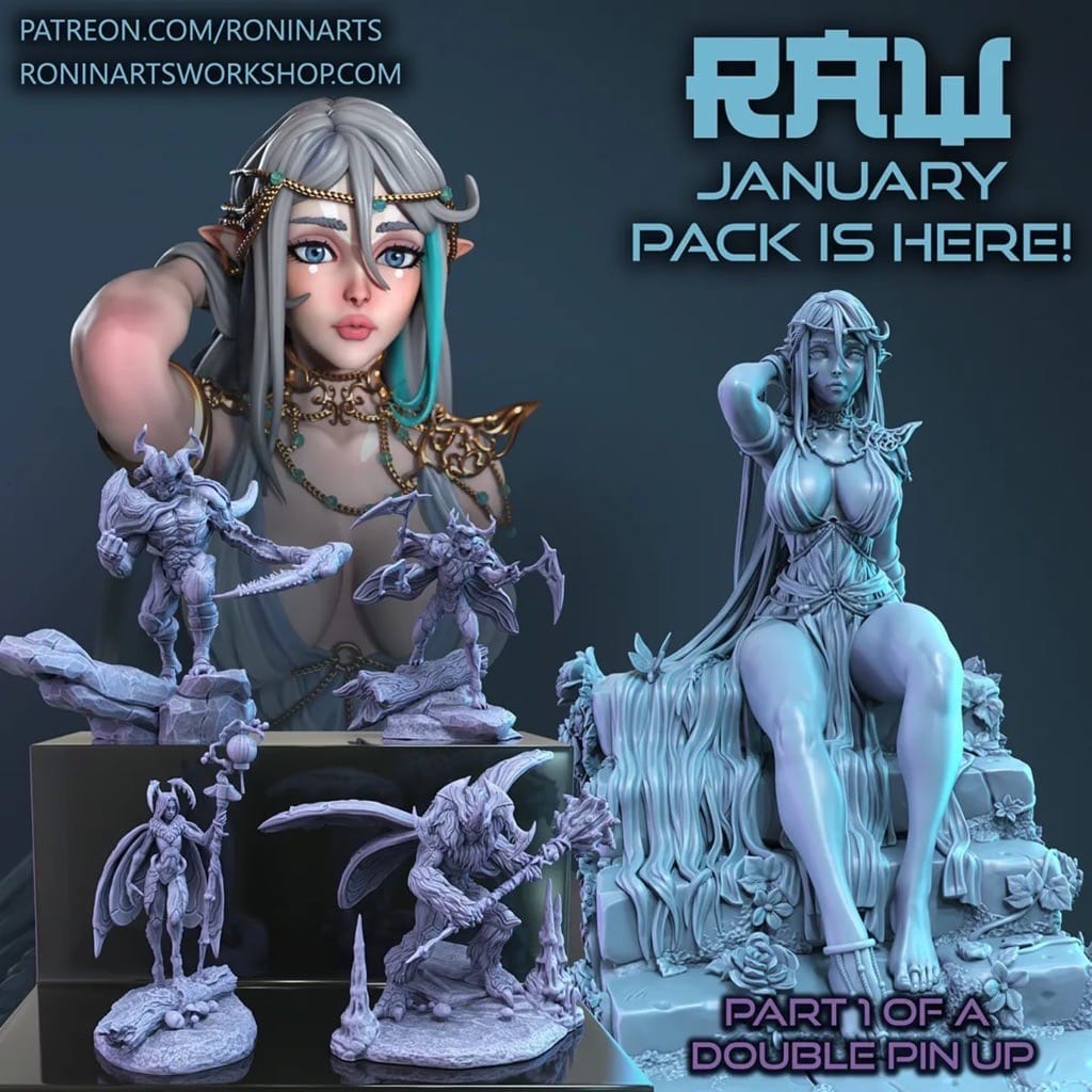 P站图纸印象馆 Ronin Arts 2023年1月图纸包 Ronin Arts 2023年1月图纸包