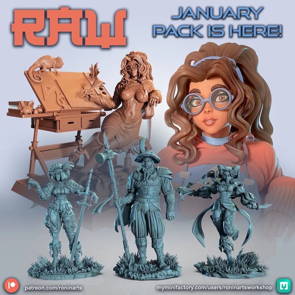 P站图纸印象馆 Ronin Arts 2024年1月图纸包 Ronin Arts 2024年1月图纸包