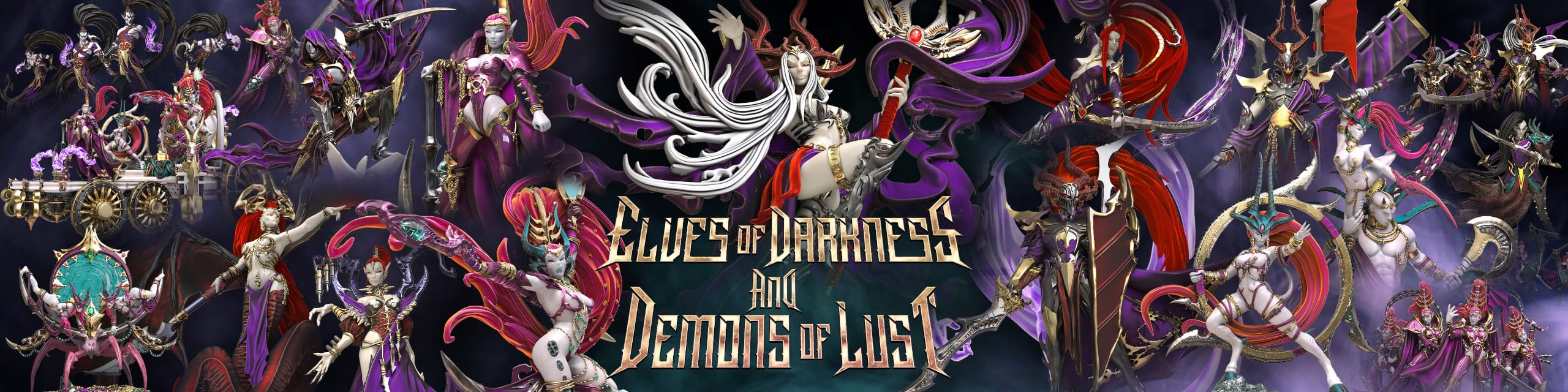 P站图纸印象馆 黑暗精灵与欲望恶魔 黑暗精灵与欲望恶魔