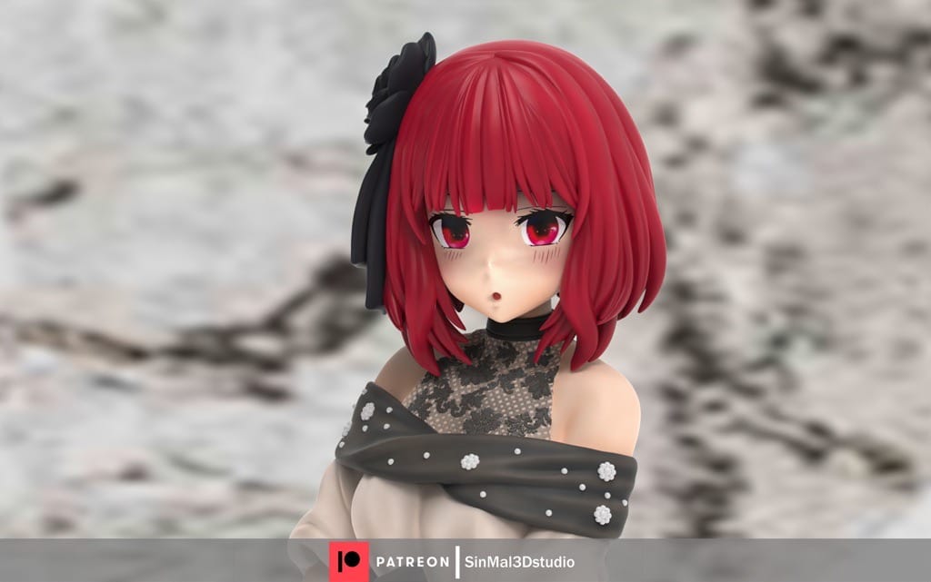 P站图纸印象馆 Sin3Dstudio 我推的孩子 有马加奈 Sin3Dstudio 我推的孩子 有马加奈