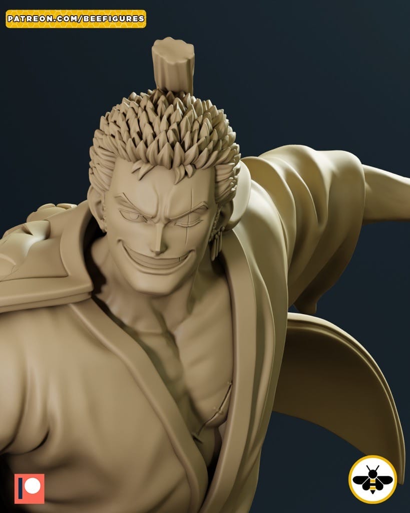 P站图纸印象馆 Bee Figures 海贼王 罗罗诺亚·索隆 Bee Figures 海贼王 罗罗诺亚·索隆