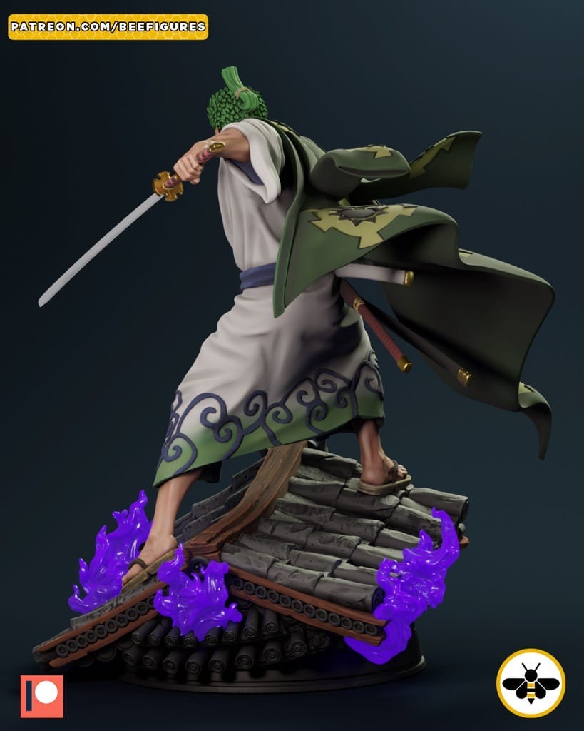 P站图纸印象馆 Bee Figures 海贼王 罗罗诺亚·索隆 Bee Figures 海贼王 罗罗诺亚·索隆