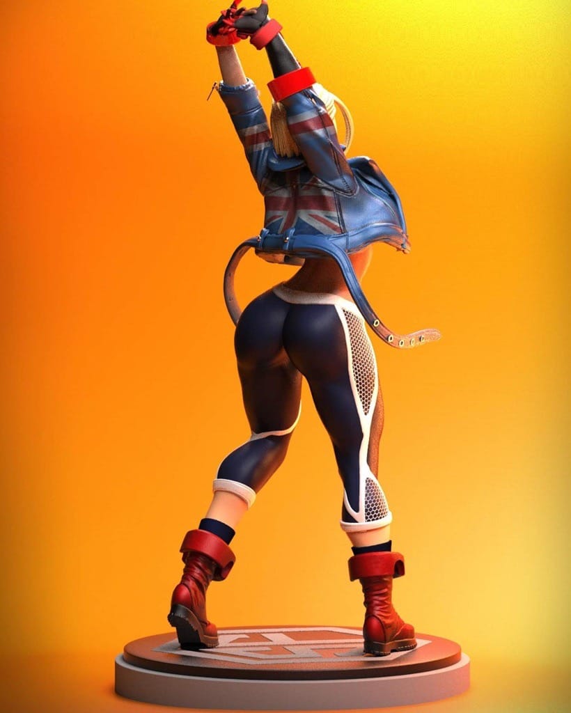 P站图纸印象馆 Soarez3D 街头霸王 嘉米 Soarez3D 街头霸王 嘉米