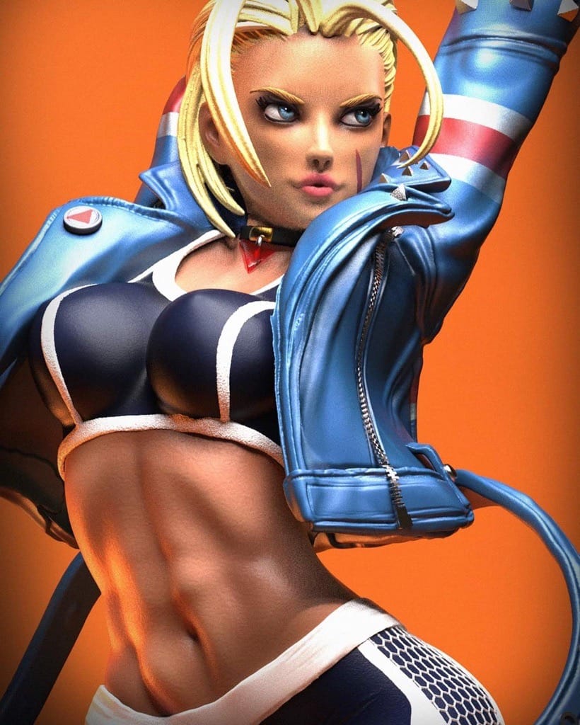 P站图纸印象馆 Soarez3D 街头霸王 嘉米 Soarez3D 街头霸王 嘉米