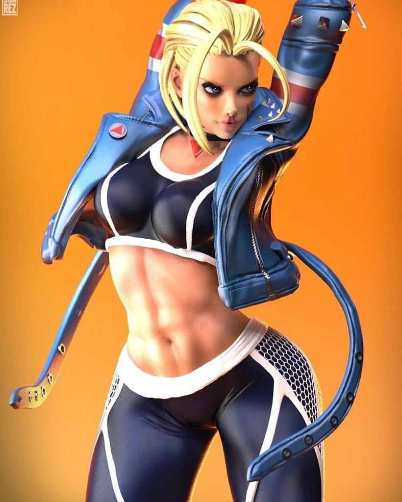 P站图纸印象馆 Soarez3D 街头霸王 嘉米 Soarez3D 街头霸王 嘉米