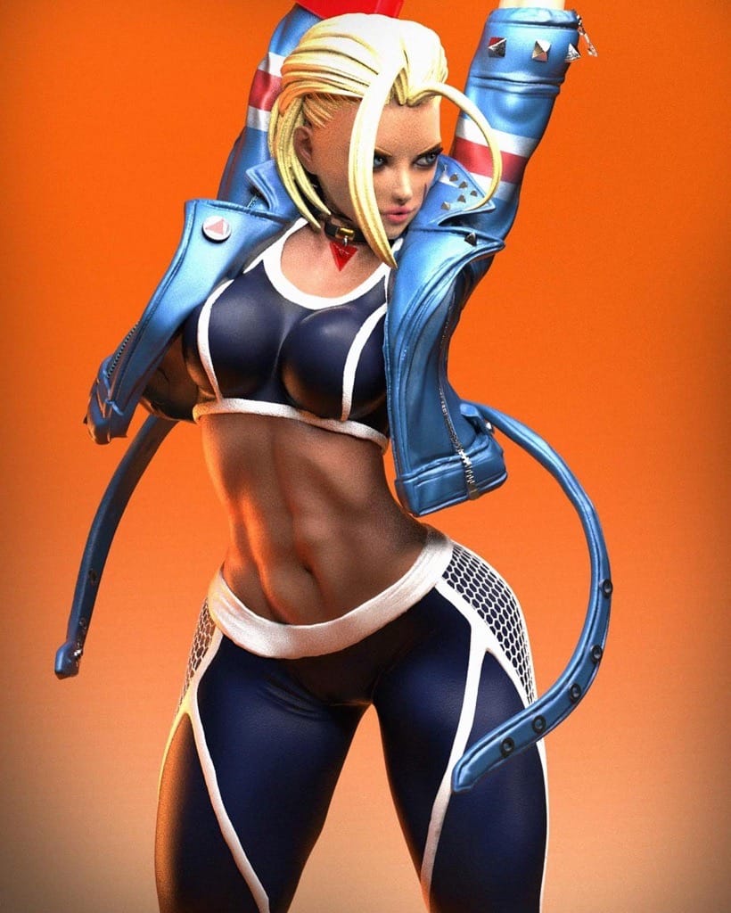 P站图纸印象馆 Soarez3D 街头霸王 嘉米 Soarez3D 街头霸王 嘉米