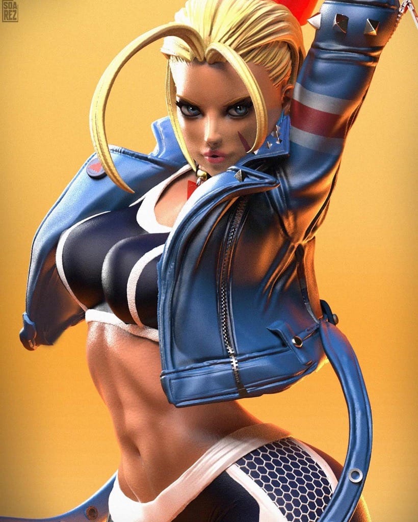 P站图纸印象馆 Soarez3D 街头霸王 嘉米 Soarez3D 街头霸王 嘉米