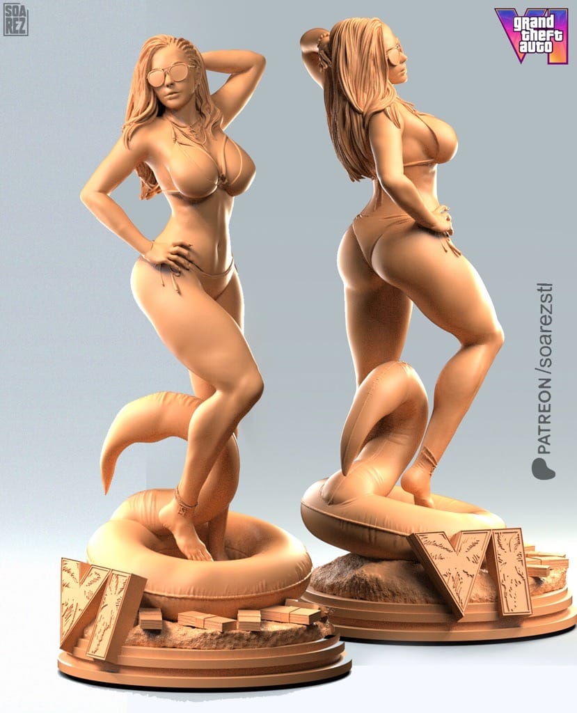 P站图纸印象馆 Soarez3D 侠盗猎车手 露西娅 Soarez3D 侠盗猎车手 露西娅