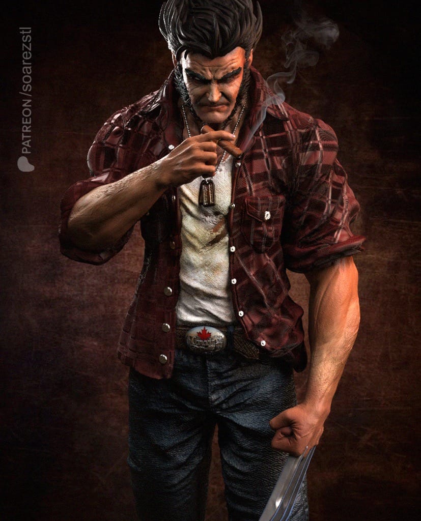 P站图纸印象馆 Soarez3D 漫威 金钢狼洛根 Soarez3D 漫威 金钢狼洛根