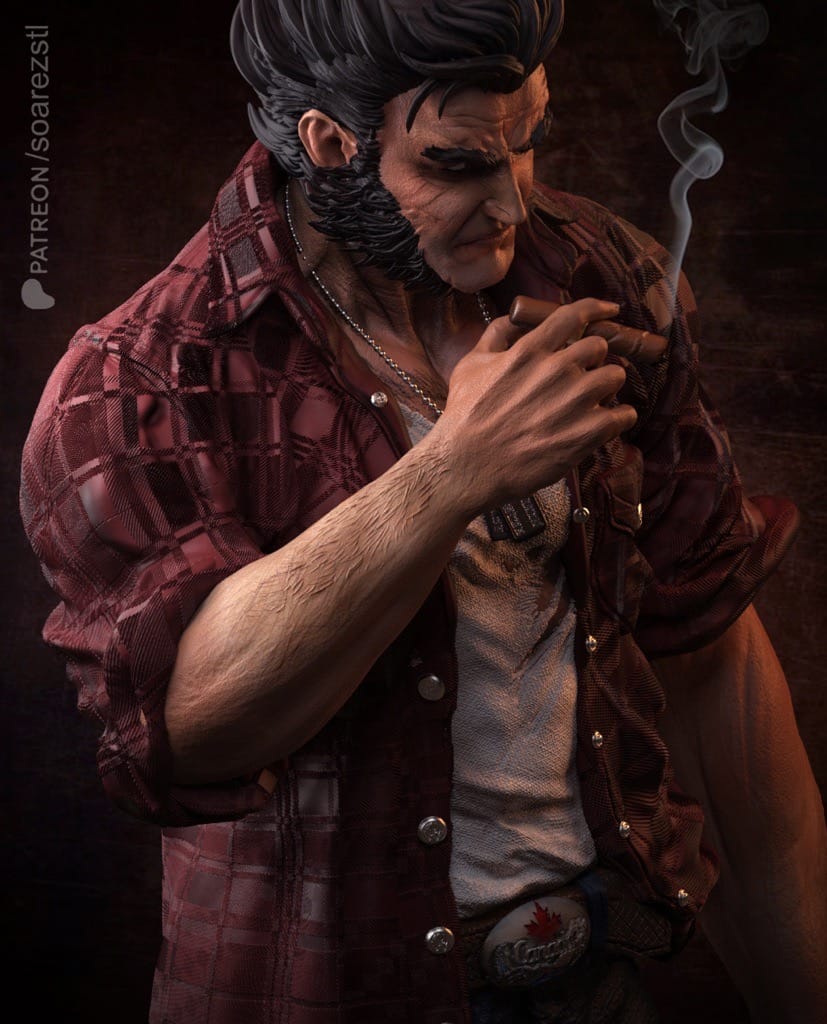 P站图纸印象馆 Soarez3D 漫威 金钢狼洛根 Soarez3D 漫威 金钢狼洛根