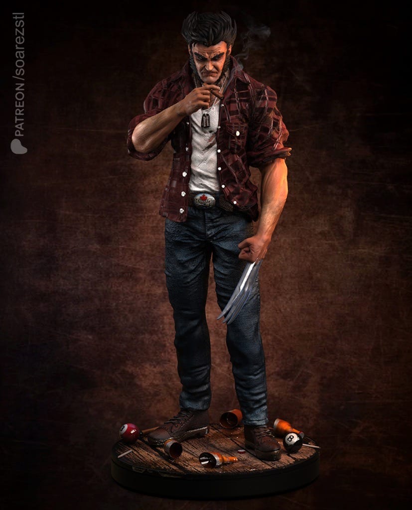 P站图纸印象馆 Soarez3D 漫威 金钢狼洛根 Soarez3D 漫威 金钢狼洛根