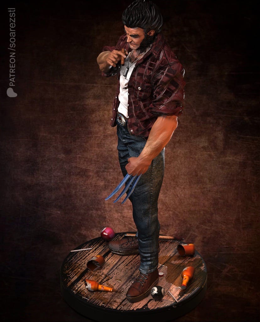 P站图纸印象馆 Soarez3D 漫威 金钢狼洛根 Soarez3D 漫威 金钢狼洛根