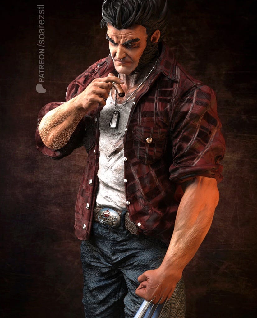 P站图纸印象馆 Soarez3D 漫威 金钢狼洛根 Soarez3D 漫威 金钢狼洛根