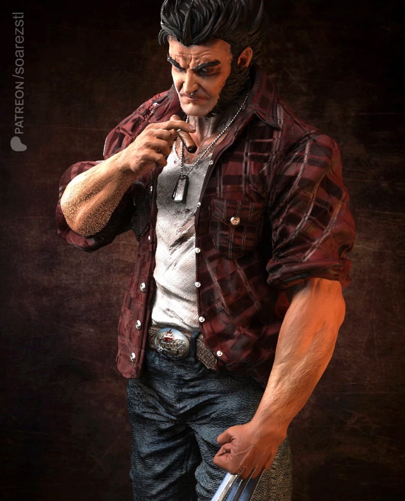 P站图纸印象馆 Soarez3D 漫威 金钢狼洛根 Soarez3D 漫威 金钢狼洛根