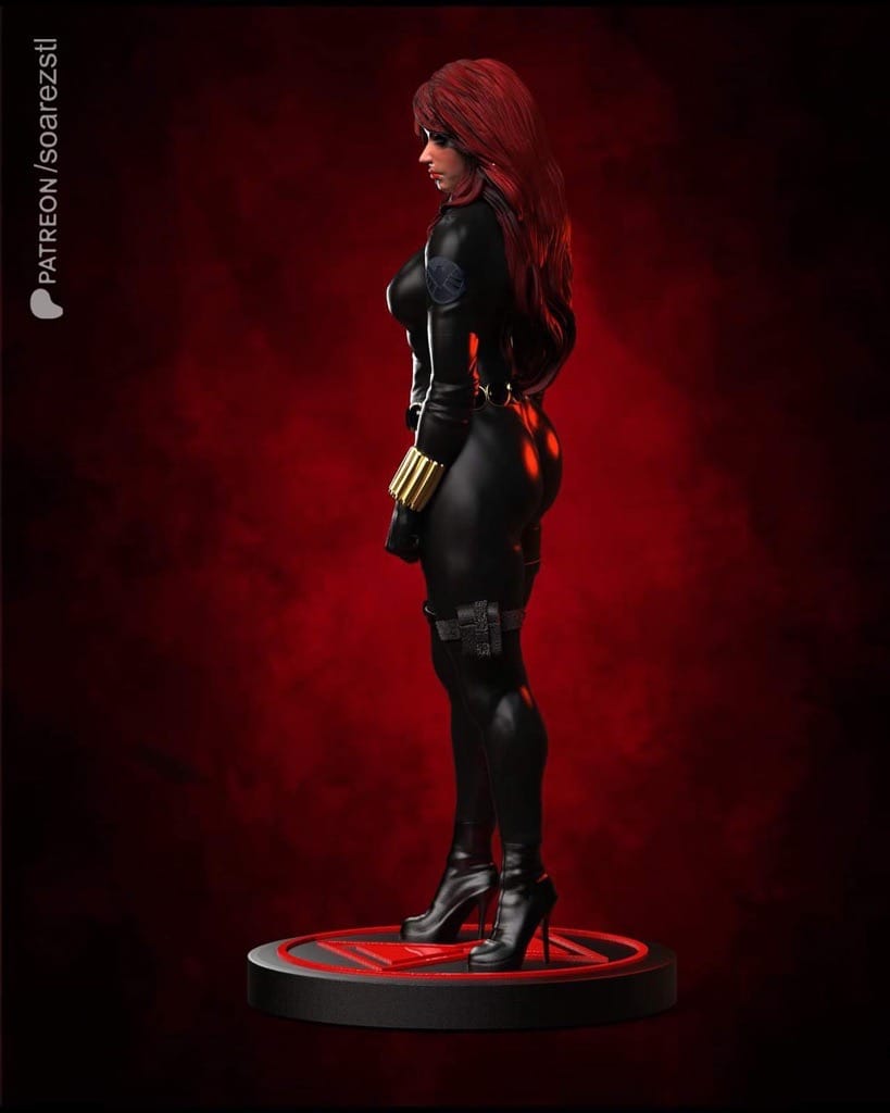 P站图纸印象馆 Soarez3D 漫威 黑寡妇 Soarez3D 漫威 黑寡妇