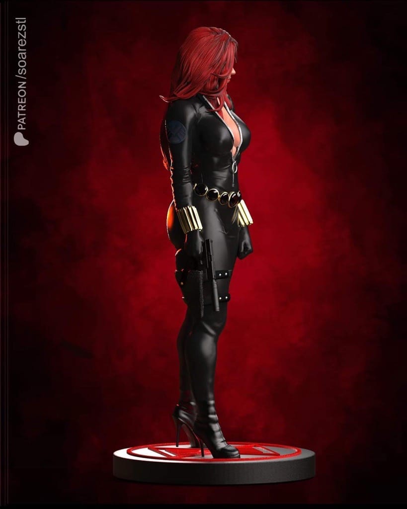 P站图纸印象馆 Soarez3D 漫威 黑寡妇 Soarez3D 漫威 黑寡妇