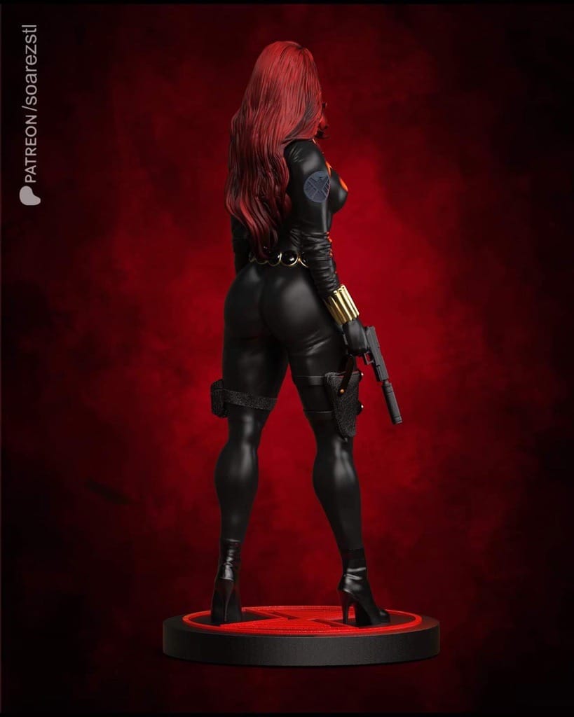 P站图纸印象馆 Soarez3D 漫威 黑寡妇 Soarez3D 漫威 黑寡妇